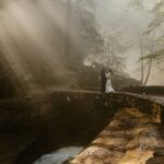 A Candlelit Evening Ceremony Surrounded by Family in Hocking Hills Ohio